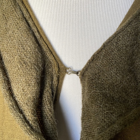 Anthropologie Moss Green Wool Blend Cardigan - Picture 6 of 6